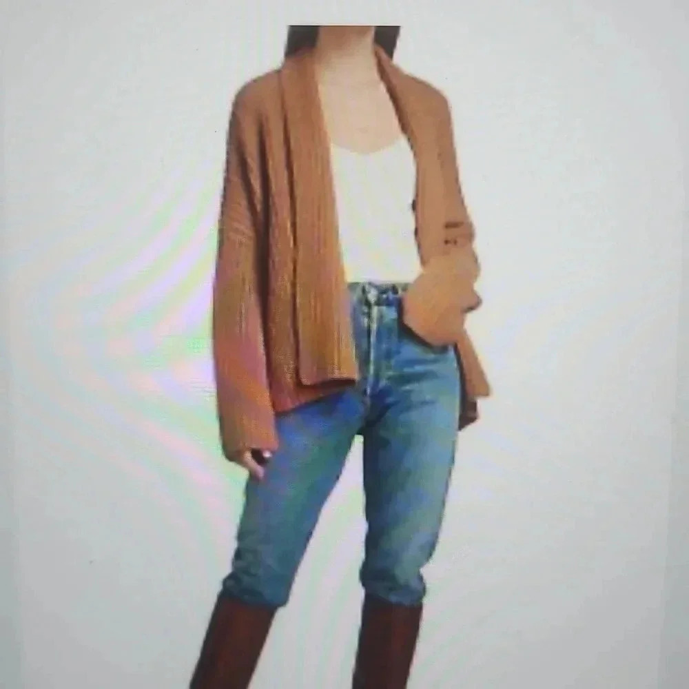 NAADAM CARDIGAN  SIZE L BEIGE